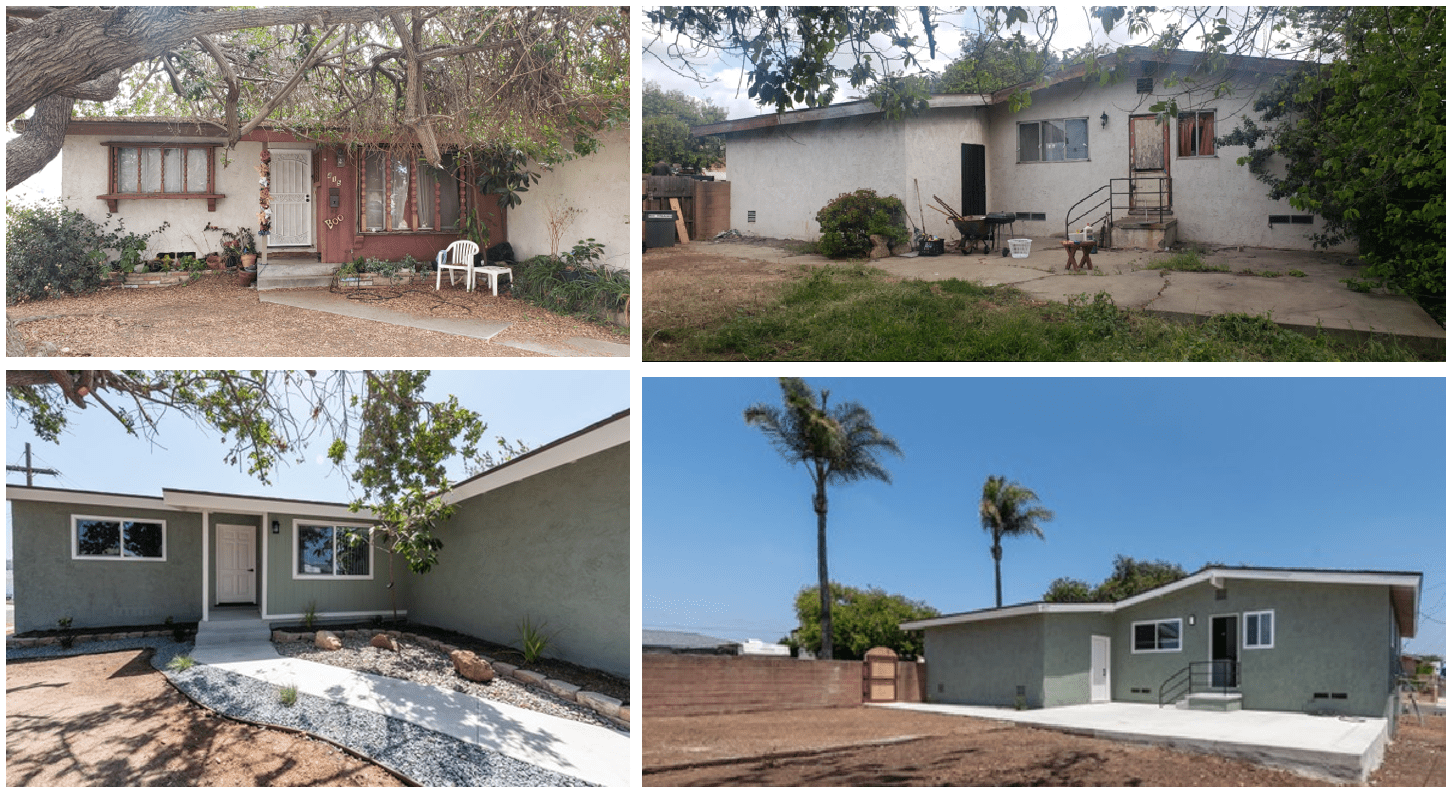San Diego renovation front exterior before renovation